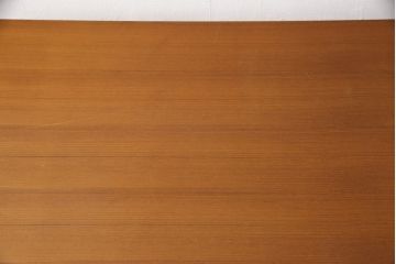 ビンテージ　天童木工　ミッドセンチュリー調のデザインがおしゃれなチーク材製デスク(机、片袖机、ワークデスク、ヴィンテージ)(R-057051)