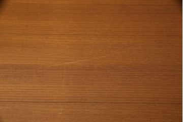 ビンテージ　天童木工　ミッドセンチュリー調のデザインがおしゃれなチーク材製デスク(机、片袖机、ワークデスク、ヴィンテージ)(R-057051)