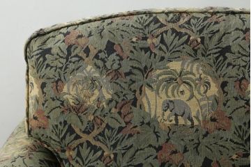 中古　美品　DREXEL HERITAGE(ドレクセルヘリテイジ)　個性の光るファブリックがステキな1人掛けソファ(一人掛けソファ、アームチェア)(R-057054)
