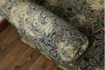 中古　美品　DREXEL HERITAGE(ドレクセルヘリテイジ)　個性の光るファブリックがステキな1人掛けソファ(一人掛けソファ、アームチェア)(R-057054)