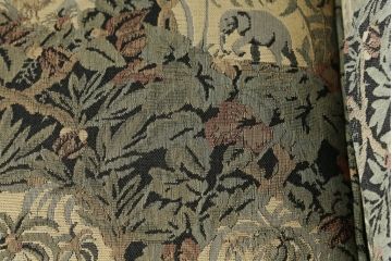 中古　美品　DREXEL HERITAGE(ドレクセルヘリテイジ)　個性の光るファブリックがステキな1人掛けソファ(一人掛けソファ、アームチェア)(R-057054)