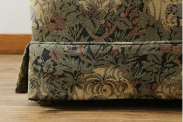 中古　美品　DREXEL HERITAGE(ドレクセルヘリテイジ)　個性の光るファブリックがステキな1人掛けソファ(一人掛けソファ、アームチェア)(R-057054)