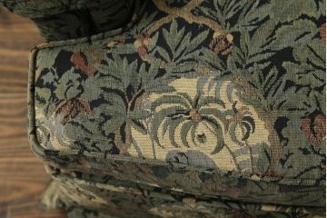 中古　美品　DREXEL HERITAGE(ドレクセルヘリテイジ)　個性の光るファブリックがステキな1人掛けソファ(一人掛けソファ、アームチェア)(R-057055)