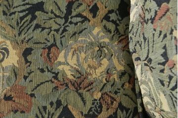 中古　美品　DREXEL HERITAGE(ドレクセルヘリテイジ)　個性の光るファブリックがステキな1人掛けソファ(一人掛けソファ、アームチェア)(R-057055)