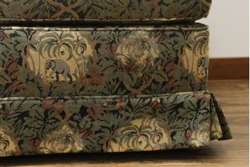 中古　美品　DREXEL HERITAGE(ドレクセルヘリテイジ)　個性の光るファブリックがステキな1人掛けソファ(一人掛けソファ、アームチェア)(R-057055)