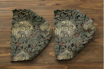 中古　美品　DREXEL HERITAGE(ドレクセルヘリテイジ)　個性の光るファブリックがステキな1人掛けソファ(一人掛けソファ、アームチェア)(R-057055)