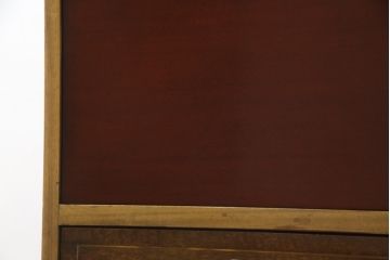 フランスビンテージ　GREAT PACIFIC　埋め込み取っ手やレザーなど凝ったつくりが魅力のライティングビューロー(サイドキャビネット、サイドチェスト、ヴィンテージ)(R-057064)