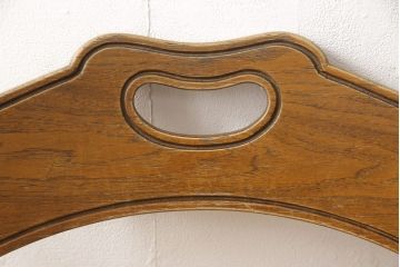 中古　DREXEL HERITAGE(ドレクセルヘリテイジ)　ESPERANTO(エスペラント)　優雅なデザインのキャスター付きチェア(定価約20万円)(サイドチェア、ダイニングチェア、ワークチェア、椅子、イス)(R-057065)