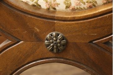 中古　DREXEL HERITAGE(ドレクセルヘリテイジ)　ESPERANTO(エスペラント)　優雅なデザインのキャスター付きチェア(定価約20万円)(サイドチェア、ダイニングチェア、ワークチェア、椅子、イス)(R-057066)