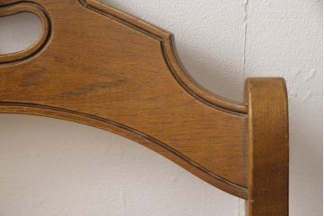 中古　DREXEL HERITAGE(ドレクセルヘリテイジ)　ESPERANTO(エスペラント)　優雅なデザインのキャスター付きチェア(定価約20万円)(サイドチェア、ダイニングチェア、ワークチェア、椅子、イス)(R-057066)