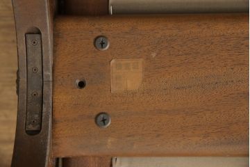 中古　DREXEL HERITAGE(ドレクセルヘリテイジ)　ESPERANTO(エスペラント)　優雅な木製フレームのキャスター付きチェア(サイドチェア、ダイニングチェア、ワークチェア、椅子、イス)(定価約20万円)(R-057067)