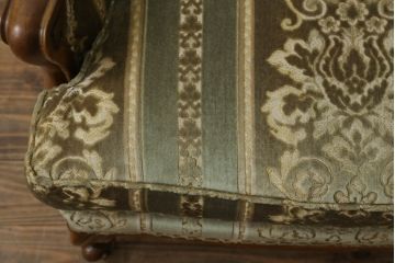 中古　DREXEL HERITAGE(ドレクセルヘリテイジ)　 Upholstery(アップホルスタリー)　クラシカルな佇まいの1人掛けソファ(アームチェア、一人掛け、1P)(R-057071)