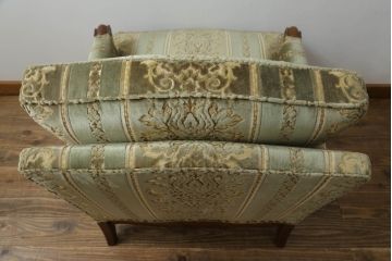 中古　DREXEL HERITAGE(ドレクセルヘリテイジ)　 Upholstery(アップホルスタリー)　クラシカルな佇まいの1人掛けソファ(アームチェア、一人掛け、1P)(R-057071)