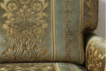 中古　DREXEL HERITAGE(ドレクセルヘリテイジ)　 Upholstery(アップホルスタリー)　クラシカルな佇まいの1人掛けソファ(アームチェア、一人掛け、1P)(R-057072)