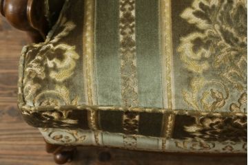 中古　DREXEL HERITAGE(ドレクセルヘリテイジ)　 Upholstery(アップホルスタリー)　クラシカルな佇まいの1人掛けソファ(アームチェア、一人掛け、1P)(R-057072)