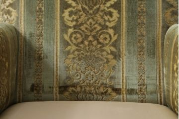 中古　DREXEL HERITAGE(ドレクセルヘリテイジ)　 Upholstery(アップホルスタリー)　クラシカルな佇まいの1人掛けソファ(アームチェア、一人掛け、1P)(R-057072)