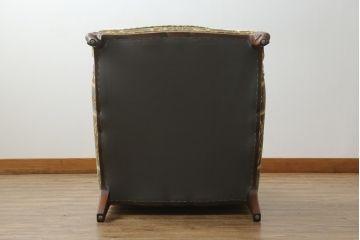 中古　DREXEL HERITAGE(ドレクセルヘリテイジ)　 Upholstery(アップホルスタリー)　クラシカルな佇まいの1人掛けソファ(アームチェア、一人掛け、1P)(R-057072)