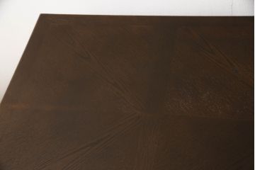 中古　カリモク　domani(ドマーニ)　Morganton(モーガントン)　ゴールドの金具がアクセントの両袖机(ニーホールデスク、プレジデントデスク)(R-057086)