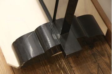 ビンテージ　輪島塗り　美しい扇の蒔絵が印象的な衝立て(仕切り、パーテーション、つい立て、ヴィンテージ)(R-057091)