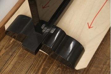 ビンテージ　輪島塗り　美しい扇の蒔絵が印象的な衝立て(仕切り、パーテーション、つい立て、ヴィンテージ)(R-057091)