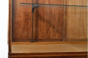 イギリスアンティーク　オーク材　気品あふれるディスプレイが叶うカウンターガラスケース(ショーケース、店舗什器、陳列棚)(R-057118)