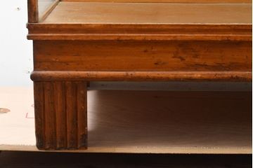 イギリスアンティーク　オーク材　気品あふれるディスプレイが叶うカウンターガラスケース(ショーケース、店舗什器、陳列棚)(R-057118)