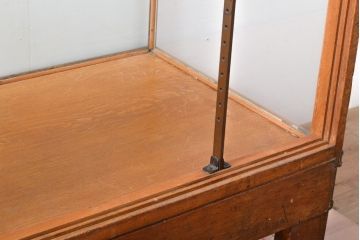 イギリスアンティーク　オーク材　気品あふれるディスプレイが叶うカウンターガラスケース(ショーケース、店舗什器、陳列棚)(R-057118)