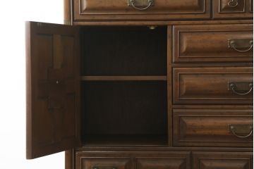 アメリカビンテージ　DREXEL HERITAGE(ドレクセルヘリテイジ)　凝ったデザイン!整理整頓しやすい大振りなチェスト(キャビネット、引き出し、戸棚、ヴィンテージ)(R-057126)