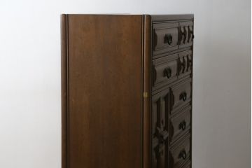 アメリカビンテージ　DREXEL HERITAGE(ドレクセルヘリテイジ)　凝ったデザイン!整理整頓しやすい大振りなチェスト(キャビネット、引き出し、戸棚、ヴィンテージ)(R-057126)