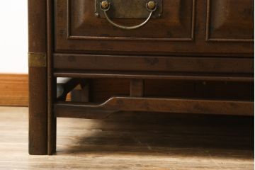 アメリカビンテージ　DREXEL HERITAGE(ドレクセルヘリテイジ)　凝ったデザイン!整理整頓しやすい大振りなチェスト(キャビネット、引き出し、戸棚、ヴィンテージ)(R-057126)