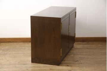 中古　美品　カリモク　domani(ドマーニ)　Morganton(モーガントン)　すっきりとモダンなデザインの収納棚(サイドボード、戸棚)(R-057127)