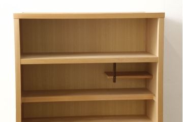 中古　美品　明るい木肌が美しい和モダンな置き水屋(茶水屋、水屋箪笥、収納棚、タンス、和たんす)(R-057128)