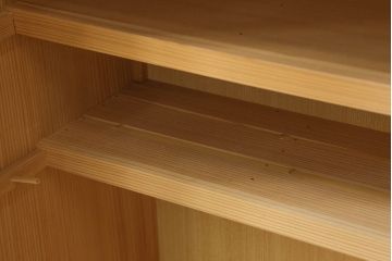 中古　美品　明るい木肌が美しい和モダンな置き水屋(茶水屋、水屋箪笥、収納棚、タンス、和たんす)(R-057128)