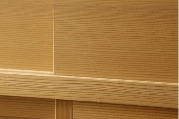 中古　美品　明るい木肌が美しい和モダンな置き水屋(茶水屋、水屋箪笥、収納棚、タンス、和たんす)(R-057128)