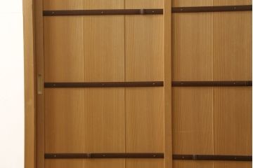 中古　美品　明るい木肌が美しい和モダンな置き水屋(茶水屋、水屋箪笥、収納棚、タンス、和たんす)(R-057128)