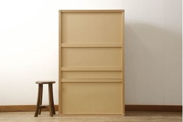 中古　美品　明るい木肌が美しい和モダンな置き水屋(茶水屋、水屋箪笥、収納棚、タンス、和たんす)(R-057128)