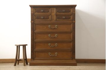 中古　美品　DREXEL HERITAGE(ドレクセルヘリテイジ)　FRANCESCA(フランチェスカ)シリーズ　優美なデザインのチェスト(引き出し)(定価約84万円)(R-057129)