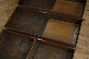 イギリスアンティーク　オーク材　ドレッシングチェスト　(R-057138)