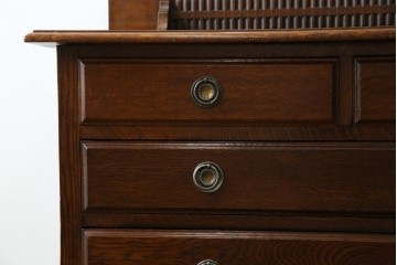 イギリスアンティーク　オーク材　ドレッシングチェスト　(R-057138)