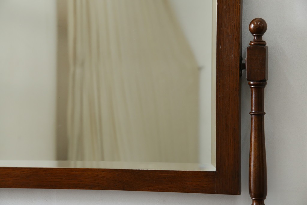 イギリスアンティーク　オーク材　ドレッシングチェスト　(R-057138)