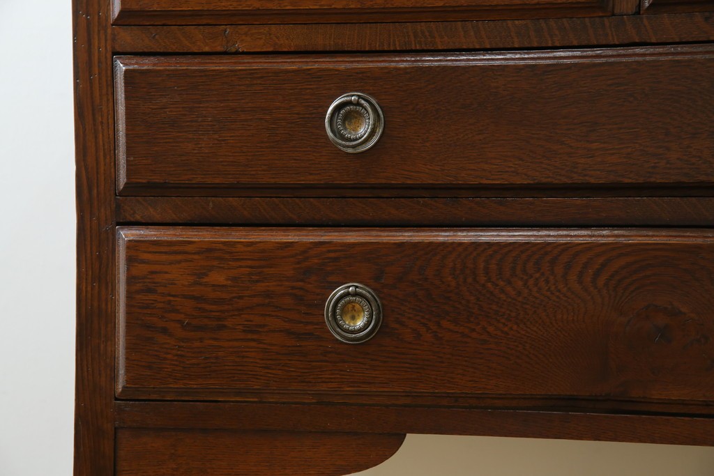 イギリスアンティーク　オーク材　ドレッシングチェスト　(R-057138)