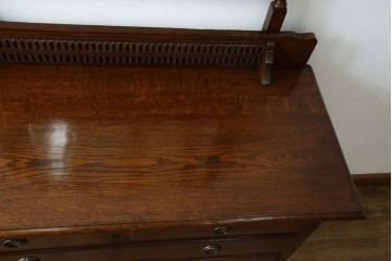 イギリスアンティーク　オーク材　ドレッシングチェスト　(R-057138)