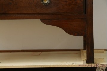 イギリスアンティーク　オーク材　ドレッシングチェスト　(R-057138)