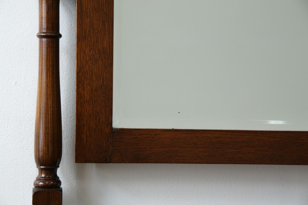 イギリスアンティーク　オーク材　ドレッシングチェスト　(R-057138)