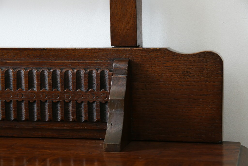 イギリスアンティーク　オーク材　ドレッシングチェスト　(R-057138)