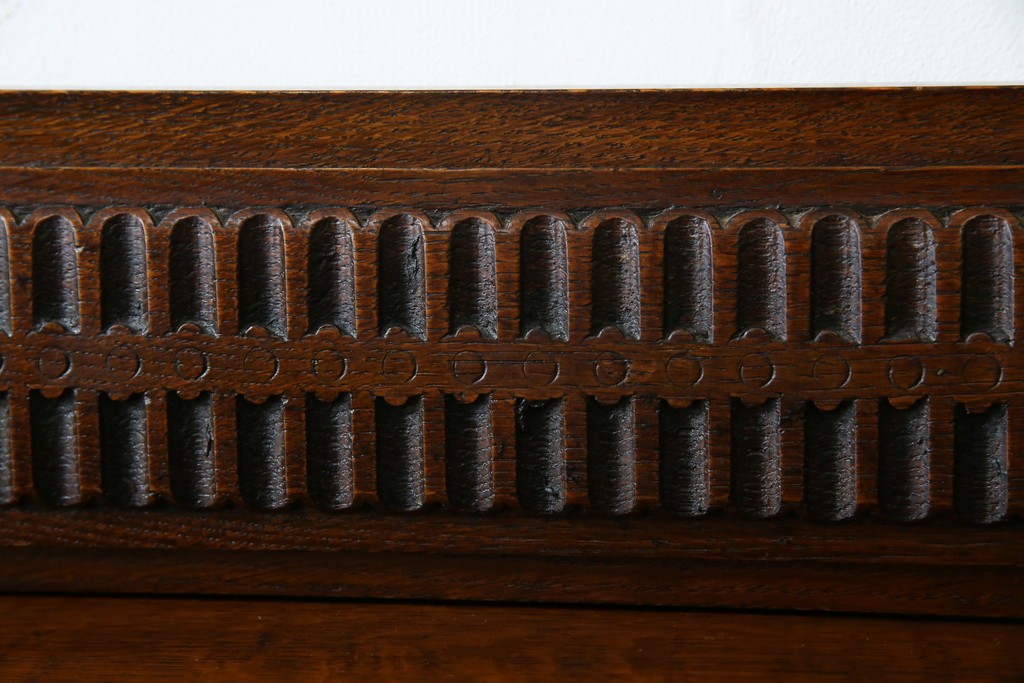 イギリスアンティーク　オーク材　ドレッシングチェスト　(R-057138)