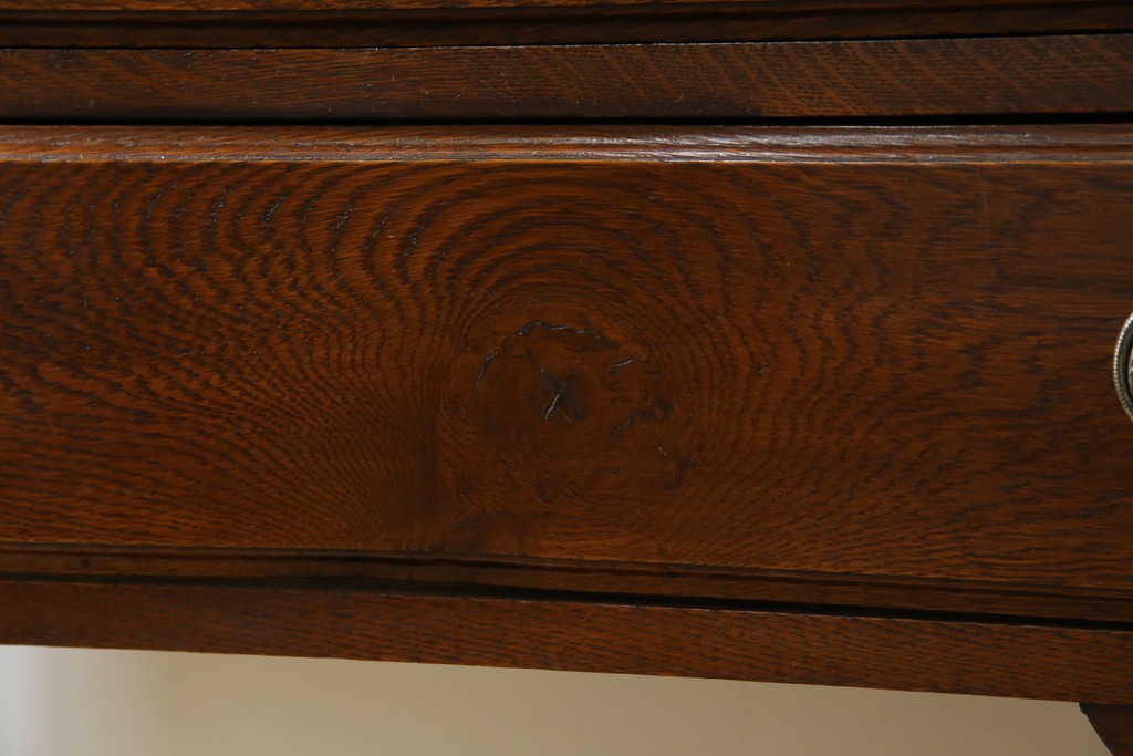 イギリスアンティーク　オーク材　ドレッシングチェスト　(R-057138)