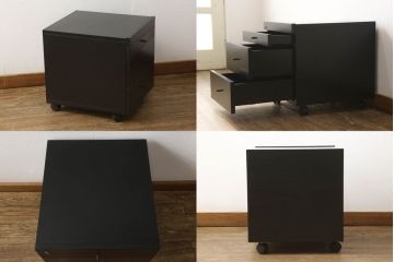 中古　美品　希少!イタリア高級家具　すべて本革張りの贅沢な作り!デスクとチェアのセット(レザー、机、椅子、イス)(R-057144)