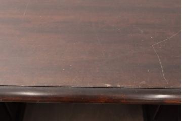 中古　美品　松本民芸家具　重厚でクラシックなデザインがステキなM型両袖机(両袖デスク、ワークデスク)(定価約72万円)(R-057146)