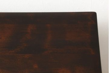 中古　美品　カバ材　北の匠　山室家具製作所　どっしりとしたデザインがステキな両袖机(両袖デスク、ワークデスク)(定価約37万円)(R-057147)